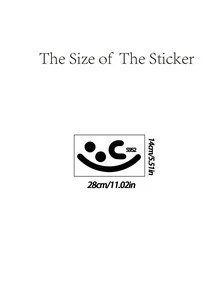 1pc PVC Cartoon Graphic Toilet Lid Decal, Modern Toilet Stool Commode Sticker For Bathroom - Black - View 3