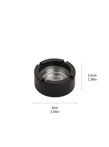 1 pièce Cendrier en PP, cendrier rond minimaliste noir pour la maison