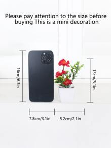 1入組人造盆花適合辦公室和家居裝飾可愛盆栽植物