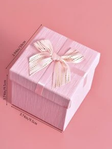 1個蝴蝶結設計首飾盒,可用於項鍊,手鐲,手表,禮品,派對用品收納