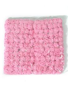 12束塑料人造花花束裝飾用浪漫人造花束 - 粉色 - 查看 5