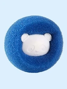 3 Cái/bộ Bóng Giặt PP, Màu Sắc Ngẫu Nhiên Dễ Thương Trang Trí Hình Gấu Trúc Có Thể Tái Sử Dụng Giặt Sấy Bóng Cho Hộ Gia Đình - Màu xanh lam - Xem 4