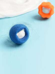 3 Cái/bộ Bóng Giặt PP, Màu Sắc Ngẫu Nhiên Dễ Thương Trang Trí Hình Gấu Trúc Có Thể Tái Sử Dụng Giặt Sấy Bóng Cho Hộ Gia Đình - Màu xanh lam - Xem 6