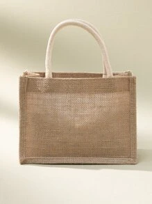 1pc Polyester Gift Bag, Creative Faux Pearl & Heart Design Gift Wrapping Bag For Party - Multicolor - View 6