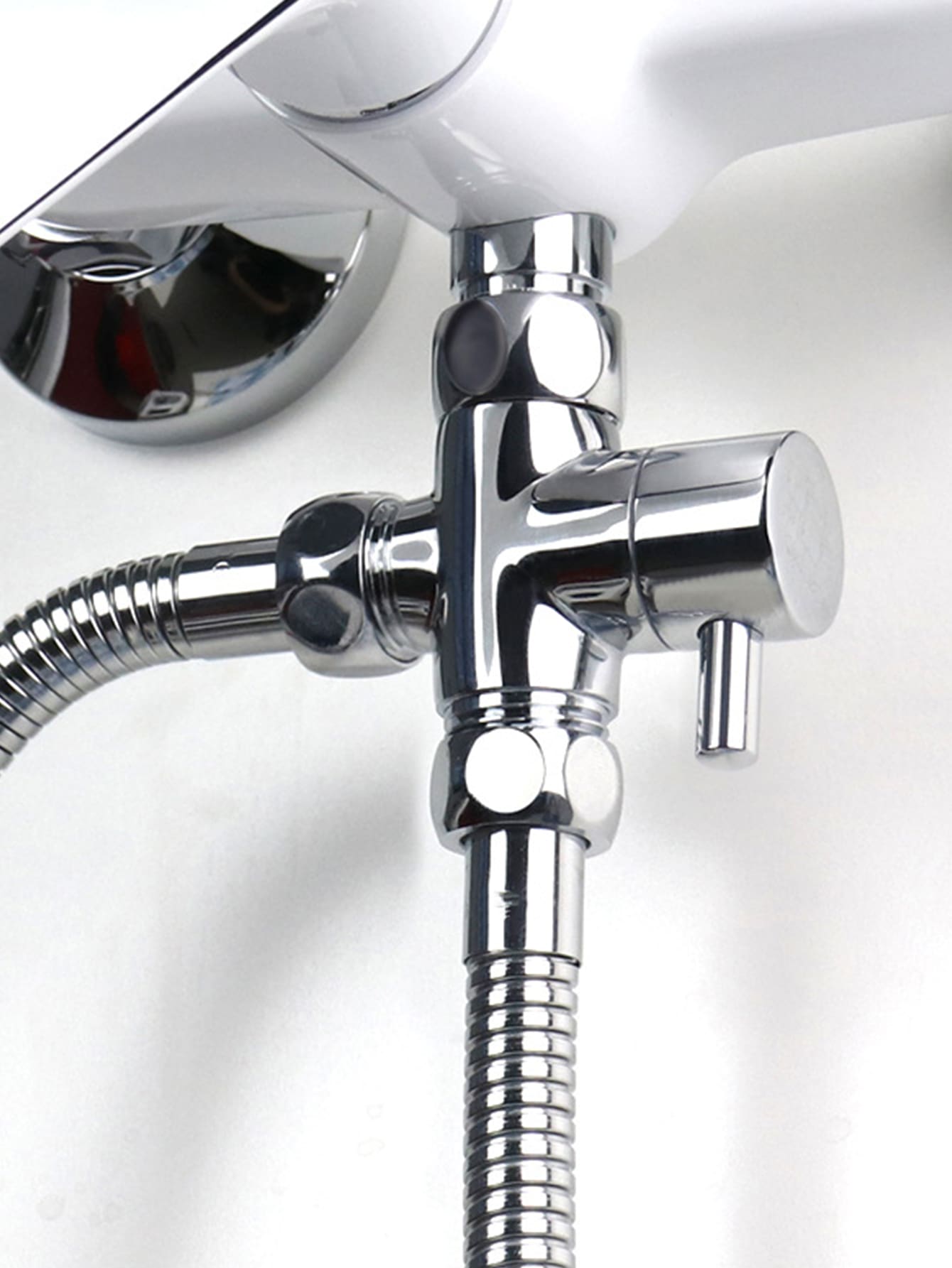 1pc Stainless Steel Faucet Adapter, Simple Silver Copper Faucet Trap For Household - Silver - View 1