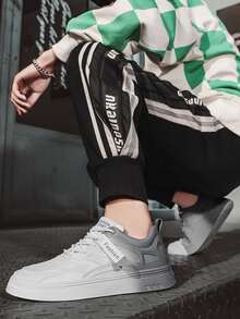 Men Ombre Lace-up Front Skate Shoes - Grey - View 2