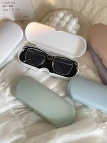 1 hộp đựng kính màu trơn Unisex màu ngẫu nhiên, dùng để đựng kính, phụ kiện kính cho phụ nữ - Nhiều màu - Xem 7