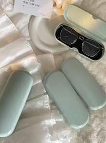 1 hộp đựng kính màu trơn Unisex màu ngẫu nhiên, dùng để đựng kính, phụ kiện kính cho phụ nữ - Nhiều màu - Xem 9