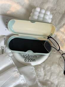 1 hộp đựng kính màu trơn Unisex màu ngẫu nhiên, dùng để đựng kính, phụ kiện kính cho phụ nữ - Nhiều màu - Xem 12