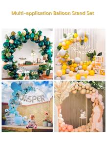 39入組PVC氣球架派對用極簡圓形氣球架 - 白色 - 查看 6