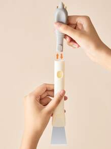 1 pieza cepillo de limpieza de estufa multifunción, cepillo de limpieza de polvo blanco simple para cocina - Blanco - Ver 4