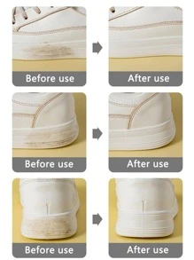 1 cục tẩy vệ sinh giày di động, cục tẩy giày trắng đơn giản cho hộ gia đình - Xám - Xem 4