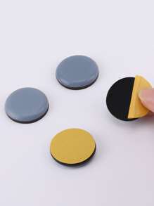 4pcs Round Table Leg Cover, Modern Plastic Anti-slip Table Foot Cover For Home - Grey - View 3