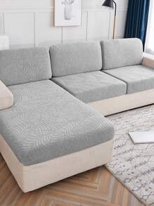 1 Chiếc Lá Dạ Nỉ Bọc Sofa, Hiện Đại Polyester Co Giãn Bọc Sofa Cho Gia Đình - Màu Xám nhạt - Xem 1
