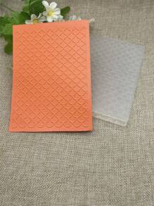 1pc Shell Pattern Embossing Board - Clear - View 1