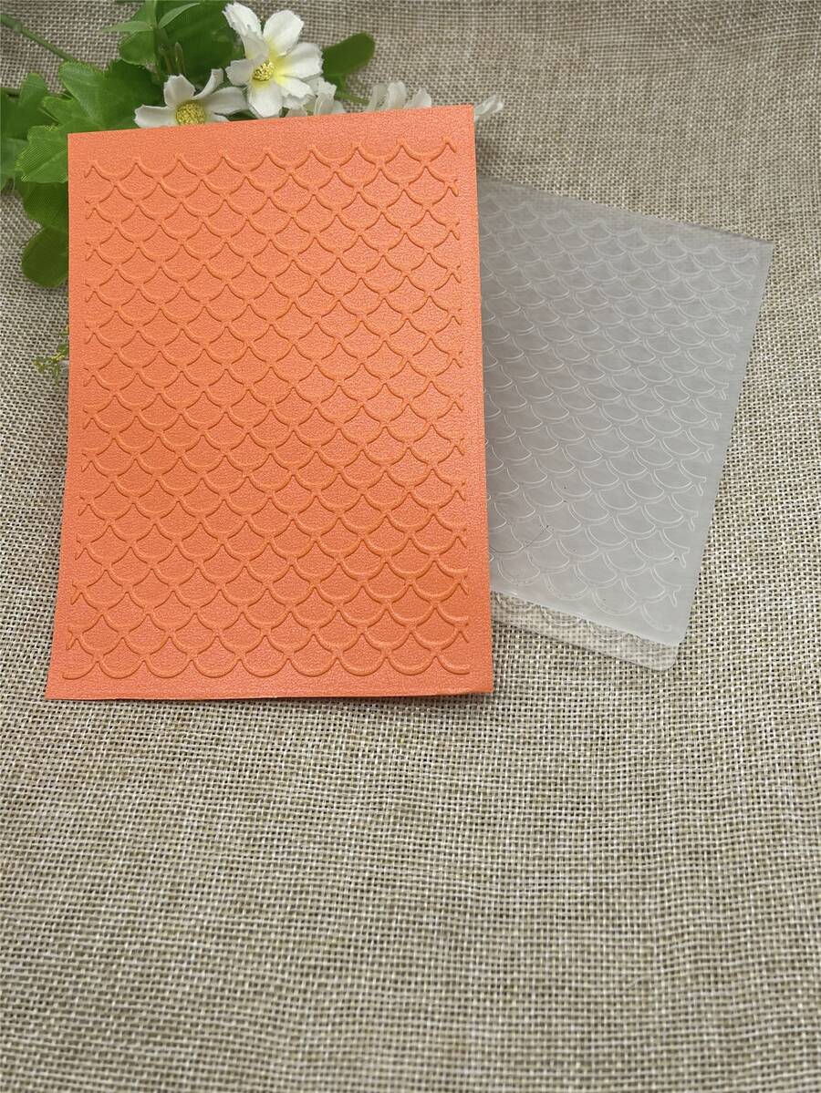 1pc Shell Pattern Embossing Board - Clear - View 1