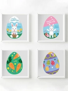 30pcs Easter Egg Shaped Scratch Paper - Black - View 6