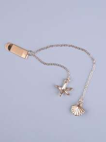 1pc Starfish & Shell Decor Bookmark Back To School - Multicolor - View 5