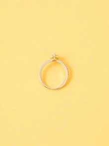 Vòng trang trí hình tròn tối giản - Vàng - Xem 1