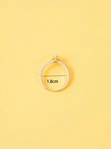 Vòng trang trí hình tròn tối giản - Vàng - Xem 4