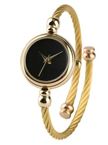 2 pièces/set Montre à quartz à aiguille ronde comme cadeau pour les étudiants retournant à l'école
