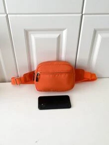 Minimalist Bum Bag Mini Neon Orange For Sport - Orange - View 3