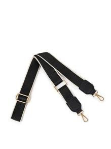 Adjustable Bag Strap Contrast Trim For Bag - Black and White - View 5
