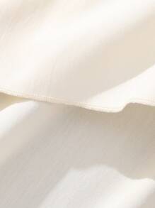 少女泡泡袖高低不規則襯衫