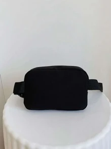 迷你腰包蝴蝶裝飾黑色適合日常生活