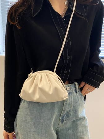 迷你雲朵包極簡白色