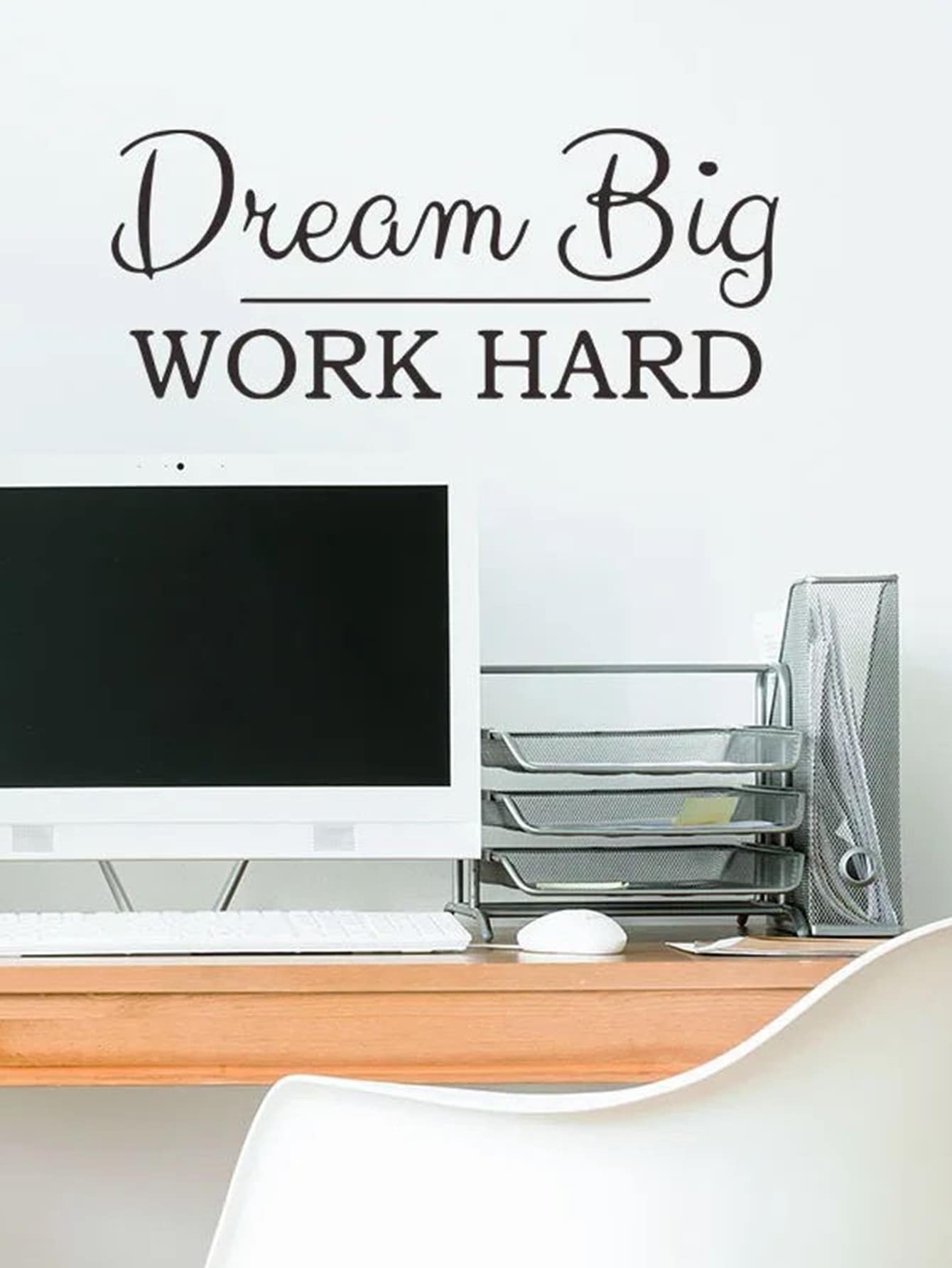 1 PVC Decal Dán Tường, Decal Dán Tường Đồ Họa Khẩu Hiệu Hiện Đại Cho Gia Đình - màu đen - Xem 1