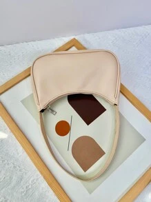 小流浪包卡其色極簡適用於日常 - 杏色 - 查看 5