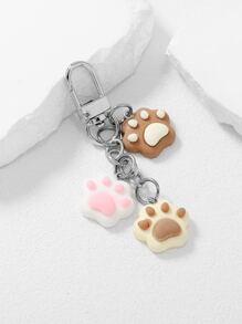 1 件 PVC 猫爪形玩具汽车配件女士钥匙扣饰物 Therian 可爱钥匙扣 - 彩色 - 查看 5