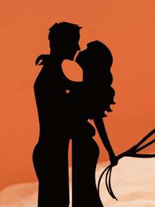 1pc Iron Candle Holder, Creative Figure Decor Candle Stand For Home - Black - View 4