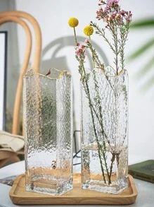 Florero de cristal de 1 pieza, jarrón transparente nórdico para flores - transparente - Ver 7