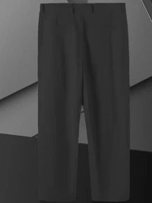 Manfinity AFTRDRK Men Single Button Blazer & Suit Trousers - Black - View 7