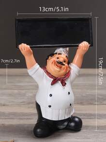 1 cái Polyresin trang trí thủ công, đối tượng trang trí thiết kế hình sáng tạo cho gia đình - trắng - Xem 2