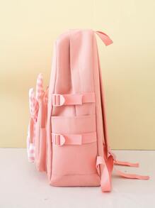 4pcs Bag Set Backpack Tote Crossbody Bag Pencil Case For School - Multicolor - View 5