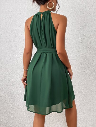 Firerie Halter Kleid mit Gürtel,