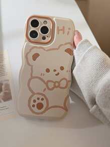 Ốp điện thoại in hình gấu hoạt hình tương thích với iPhone 15/15Pro/15Plus/15Promax - Nhiều màu - Xem 4