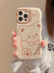 Ốp điện thoại in hình gấu hoạt hình tương thích với iPhone 15/15Pro/15Plus/15Promax - Nhiều màu - Xem 6