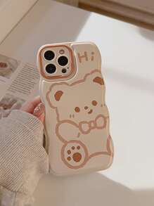 Ốp điện thoại in hình gấu hoạt hình tương thích với iPhone 15/15Pro/15Plus/15Promax - Nhiều màu - Xem 7