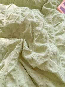 3pcs Solid Color Duvet Cover Set Without Filler, Minimalist Bedding Set For Home - Green - View 4