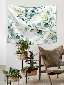 1pc Leaf Pattern Tapestry, Modern Wall Hanging Decoration Cloth For Home Decor - Multicolor - View 5