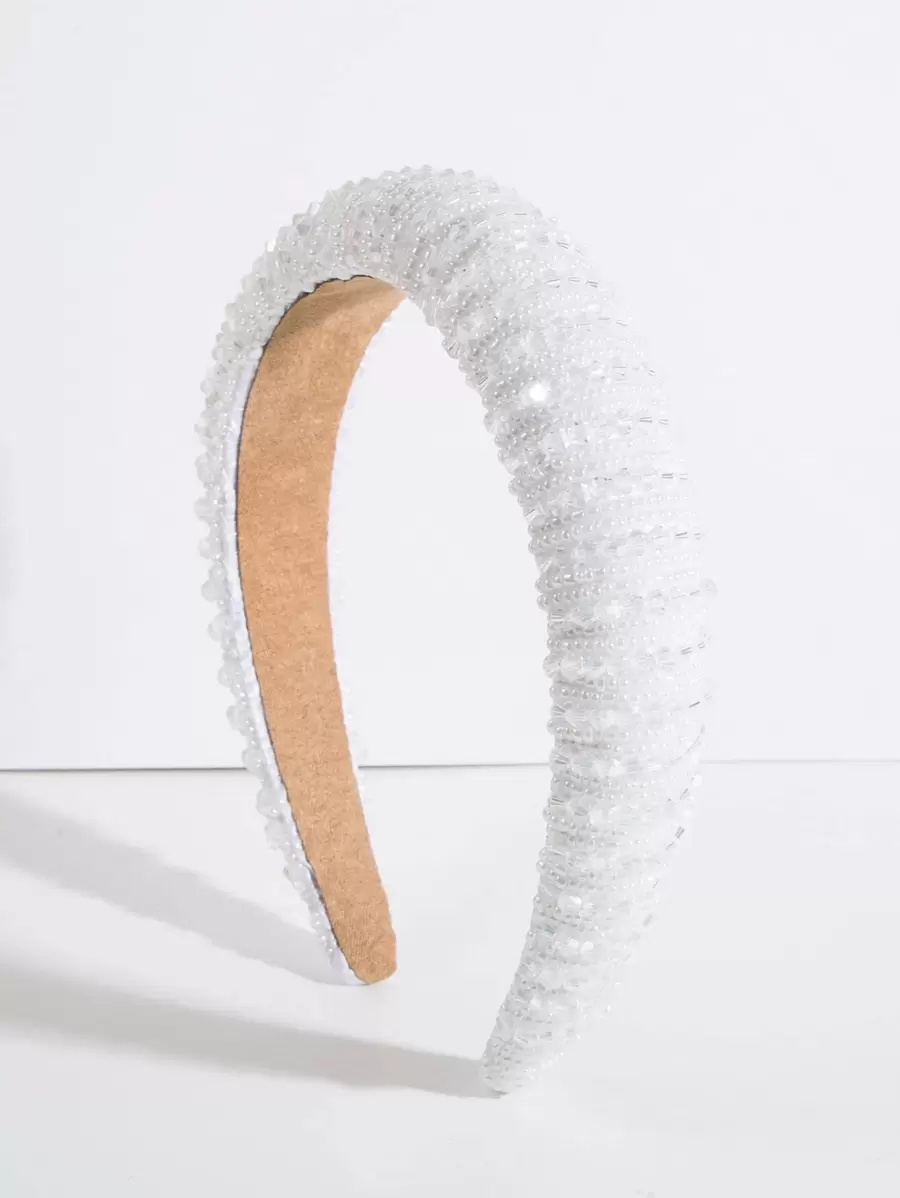 派对单件装女士仿珍珠水晶装饰奢华风格头饰、发箍、发圈、发带、发饰、头饰