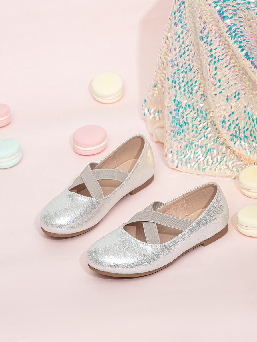 Giày búp bê trẻ em - Bạc - Xem 1