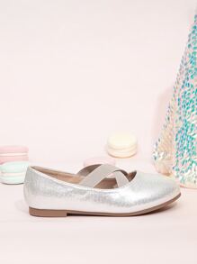 Giày búp bê trẻ em - Bạc - Xem 5