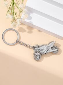 街头男女摩托车挂饰钥匙扣汽车配件包挂饰学院风可爱哥特风 Y2k 包挂绳带身份证夹汽车配件包挂饰 - 銀色 - 查看 3