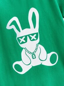 SHEIN 男孩卡通圖案T恤