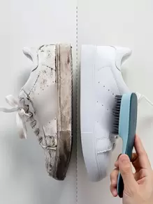 2pcs Shoe Cleaning Brush, Shoe Cleaning Brush, Plastic Clothes Scrubbing Brush, Household Cleaning Tool - Multicolor - View 3